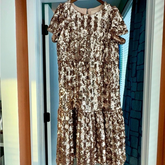 NWOT Anthropologie Maeve Bernadette Sequin Midi Dress - Picture 3 of 5